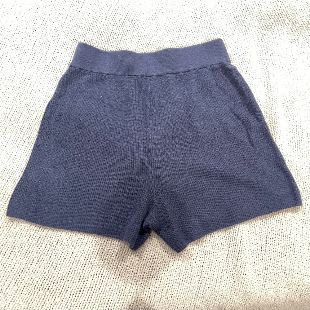 Free people Free-est Women's Blue knit Shorts M - Picture 8 of 8